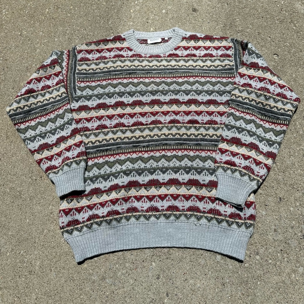 Vintage 90s geometric Aztec pattern sweater